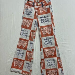 Wrangler Wanderer Blue Jean Lady Graphic Pants Jeans 25/32